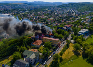 incendiu cluj-napoca