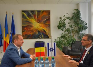 Radu Ratiu si ambasador Israel Lior Ben Dor