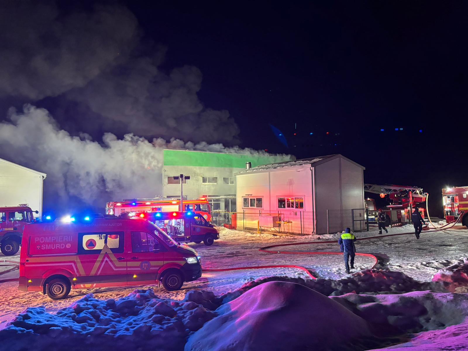 Incendiu fabrica polistirent Iclod