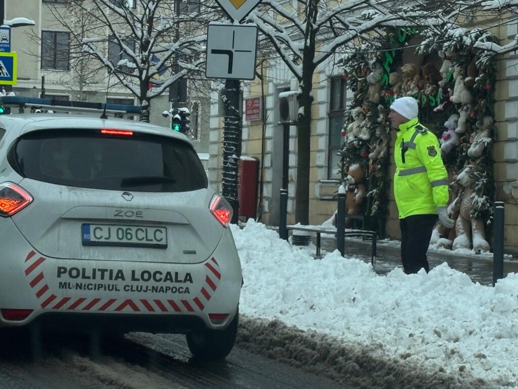 zapada cluj politia locala in masina si la povesti