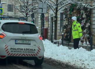 zapada cluj politia locala in masina si la povesti