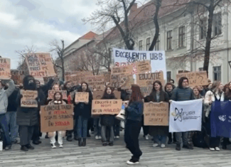 proteste cluj 25 februarie ubb studenti