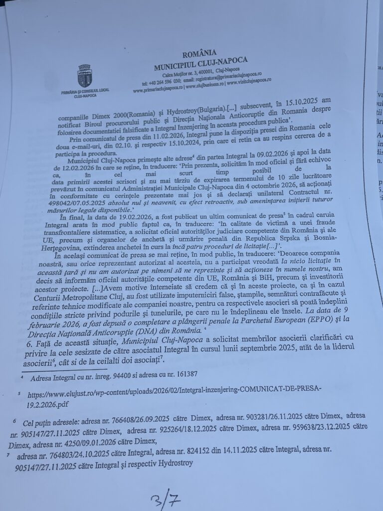 rezilierea contract centura