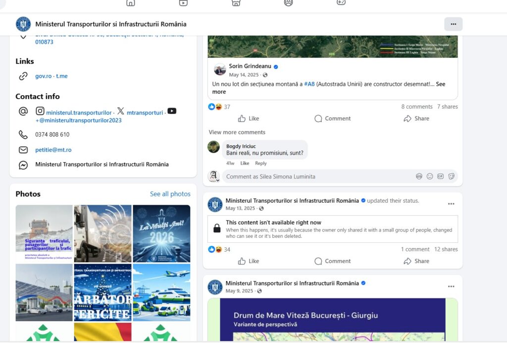 ministerul transporturilor 