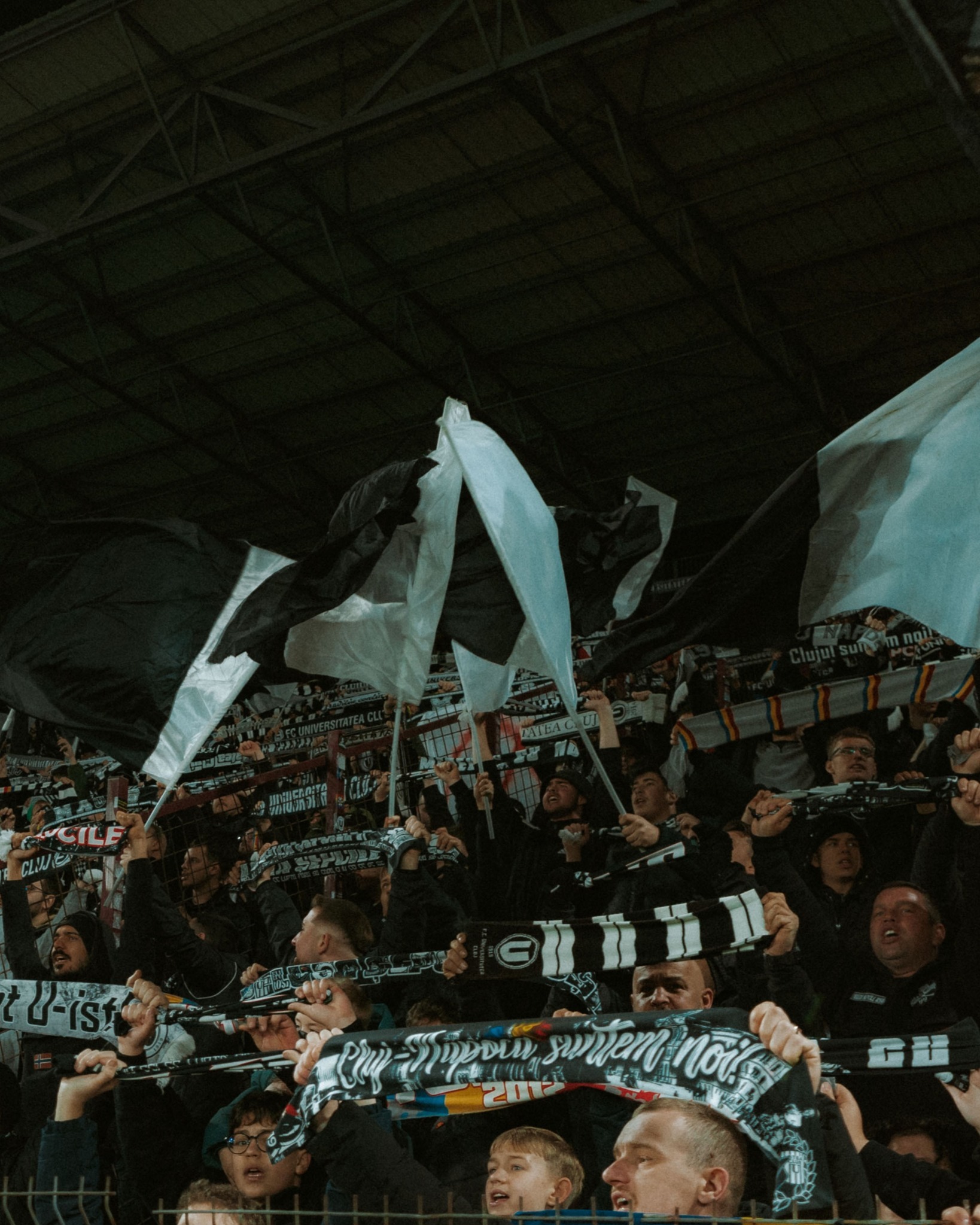 suporteri U Cluj / foto Universitatea Cluj - facebook.com