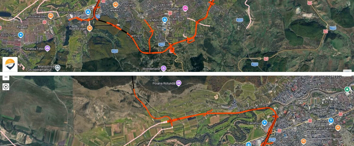 Harta centura metropolitana cluj