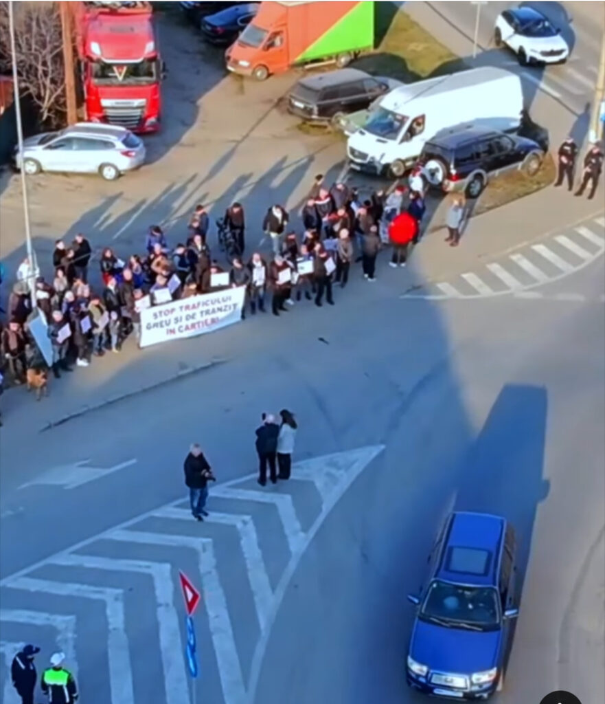Protest someseni trafic cluj