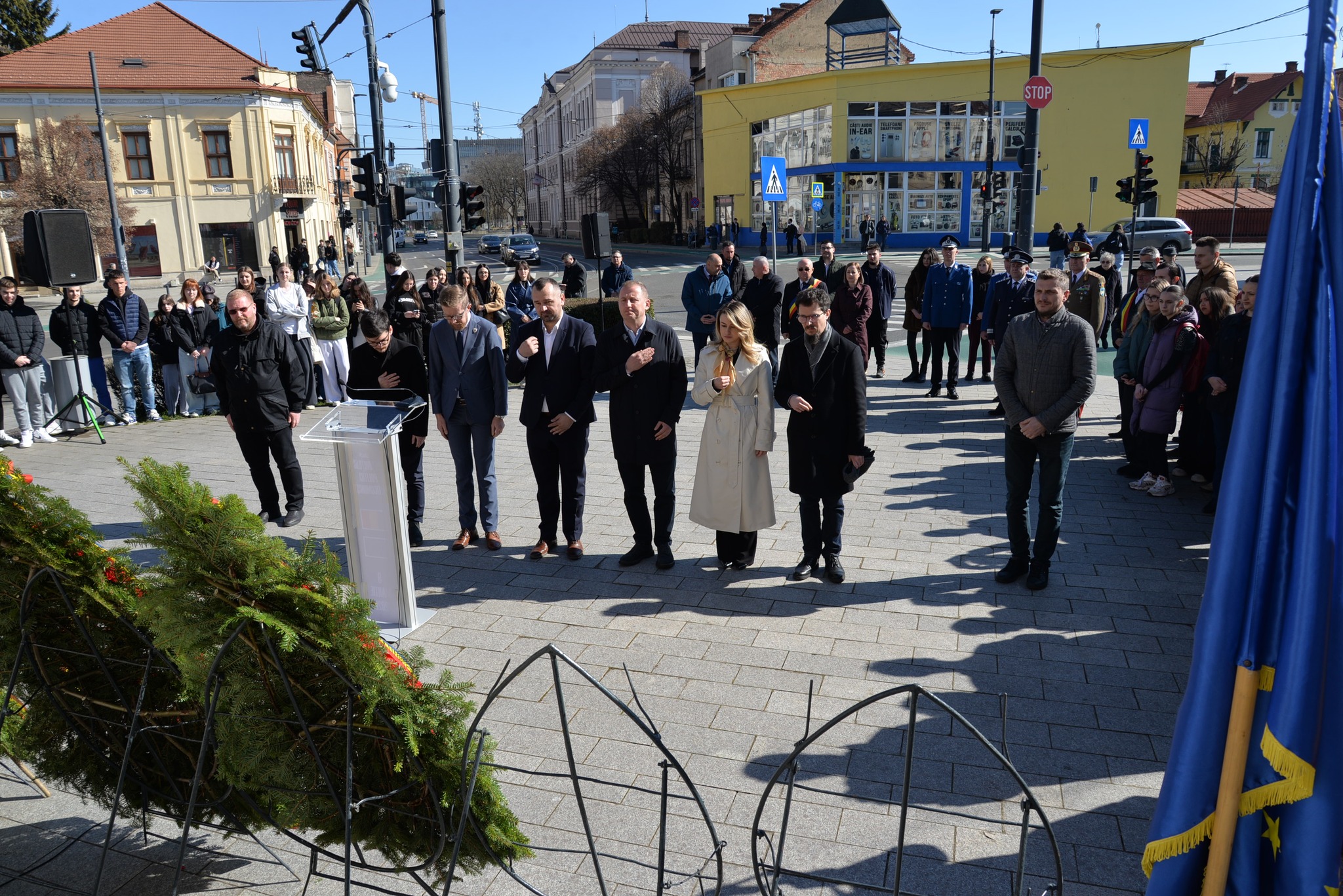 depunere coroane flori monument rezistenta anticomunista cluj