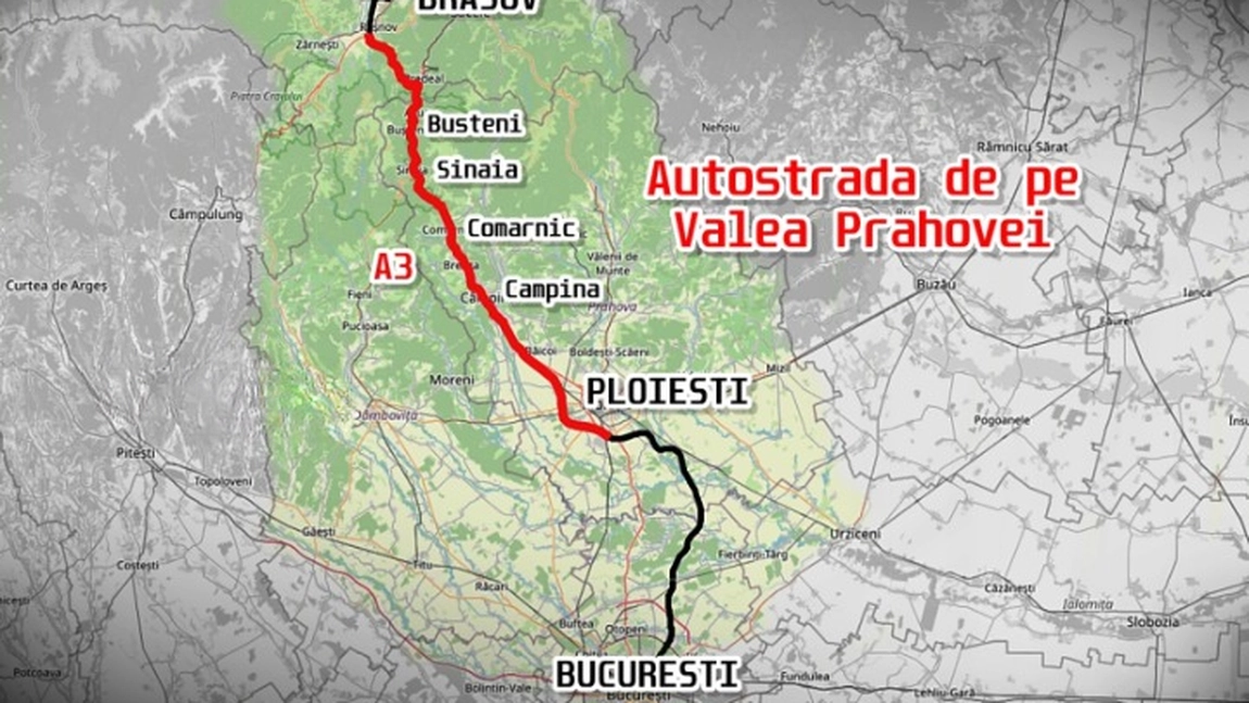 traseul autostrada valea prahovei