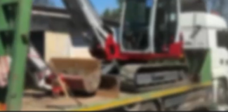 excavator furat franta / sursa IPJ Cluj