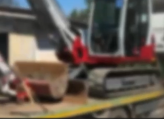 excavator furat franta / sursa IPJ Cluj