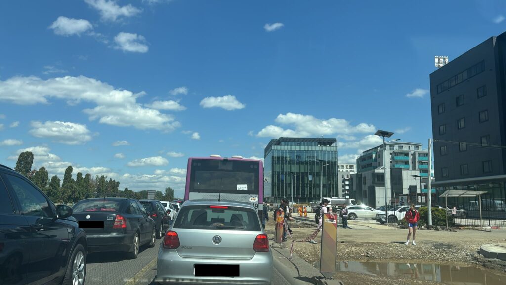 trafic santier largire DN1 floresti mai 2026 santier