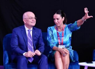 emil boc si itina deleanu federatia romana de gimnastica ritmica