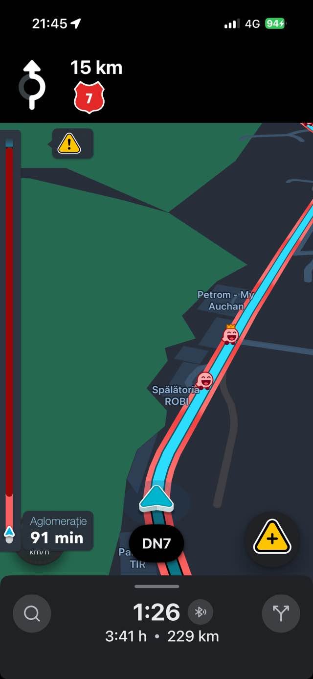 valea oltului waze harti blocaj trafic