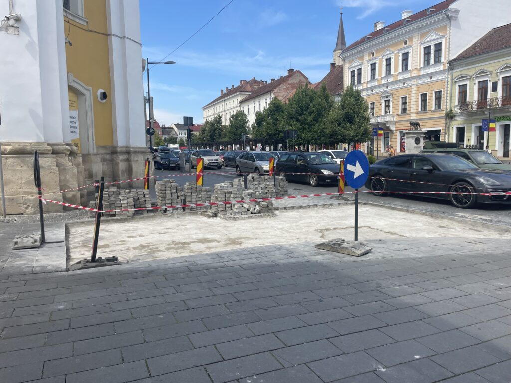 lucrari pavaje centru