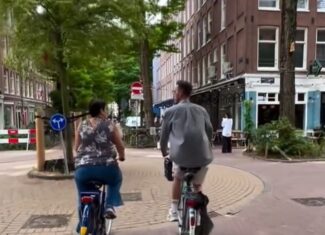 amsterdam on bike melissa& chris brutlett the duch