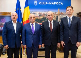 Echipa PNL Cluj: Boc, Buda, Abrudean si Bolojan