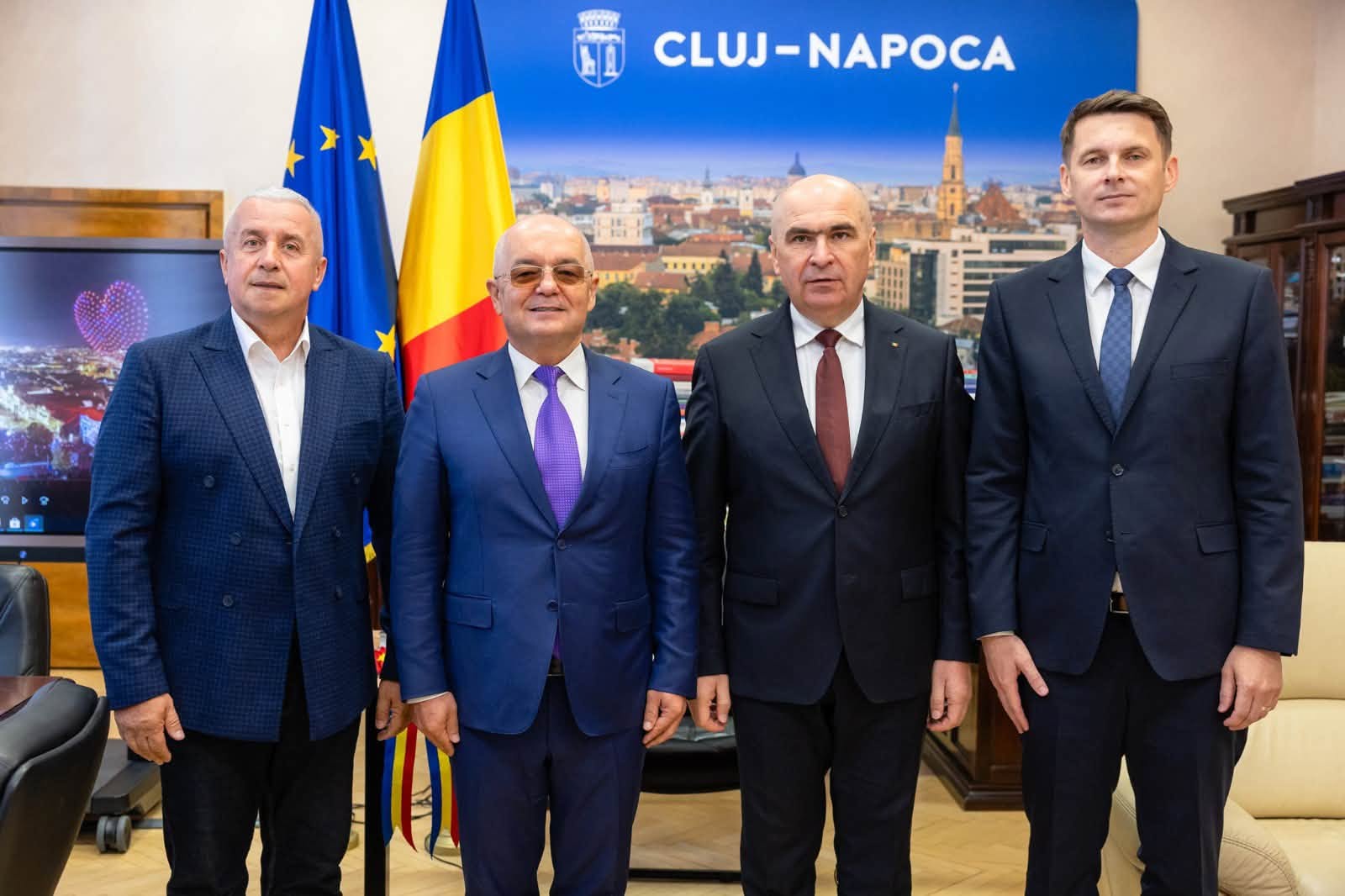 Echipa PNL Cluj: Boc, Buda, Abrudean si Bolojan