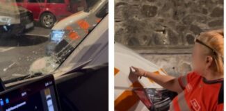 ambulanta atacata in comuna recea cristur din cluj