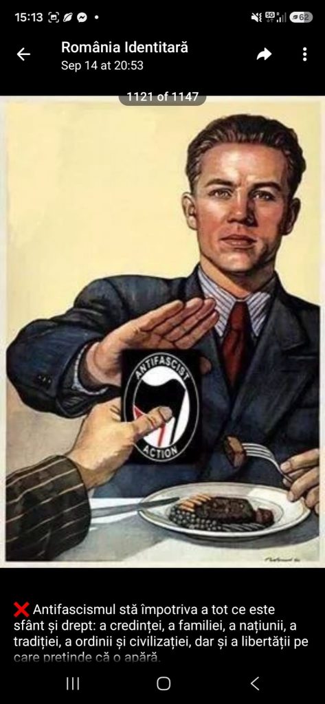 asociatie mesaje fasciste