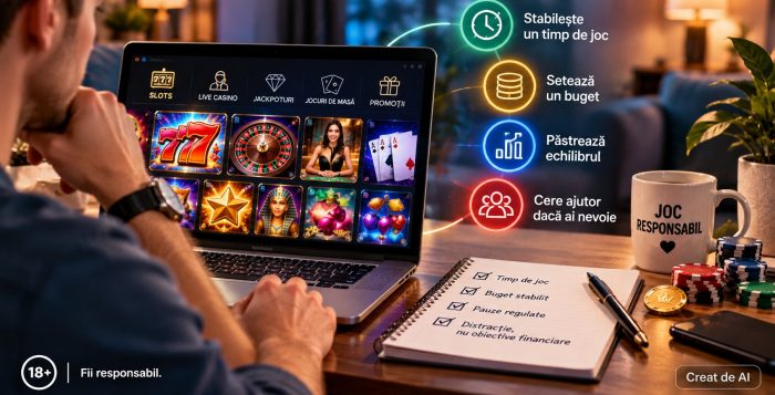 Ghid pentru distracție responsabilă la jocuri de casino online: Cum să păstrezi mereu lucrurile sub control