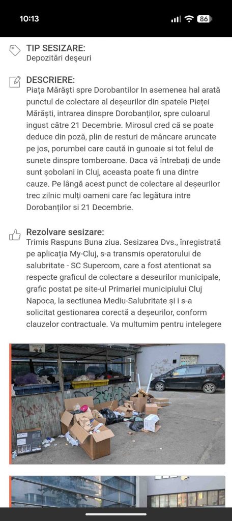 gunoi piata marasti