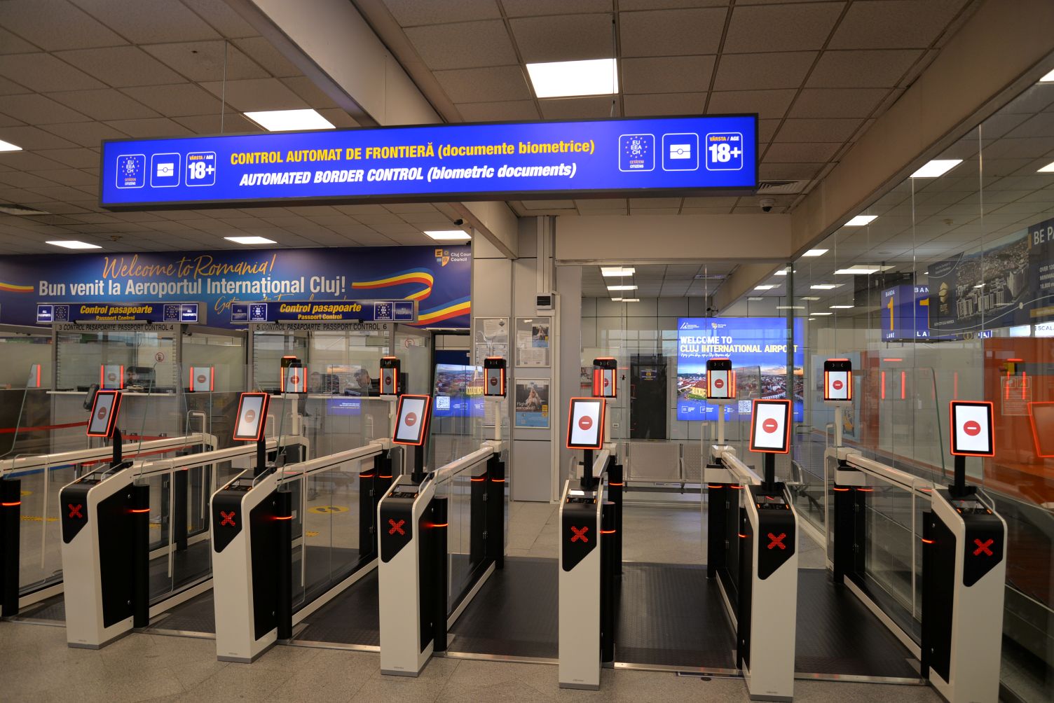 sistem control frontiera cluj aeroport