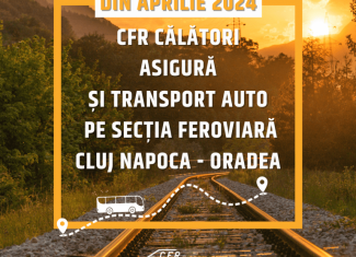 cale ferata cu autobuzul din aprilie 2024
